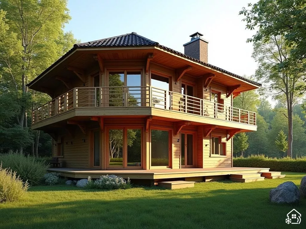 Maison octogonale en bois : design écologique et performant
