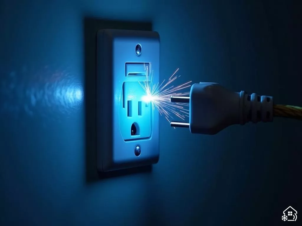 Étincelles sur une prise électrique : danger ou non ?